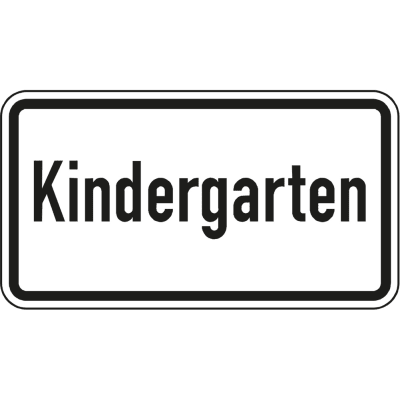 Kindergarten - Verkehrsschild VZ 1012-51 Kindergarten - Verkehrsschild VZ 1012-51