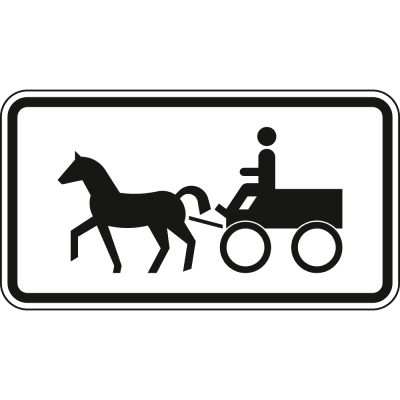 Gespannfuhrwerke - Verkehrsschild VZ 1010-64