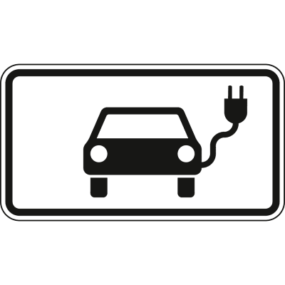 Elektrisch betriebene Fahrzeuge - Verkehrsschild VZ 1010-66 Elektrisch betriebene Fahrzeuge - Verkehrsschild VZ 1010-66