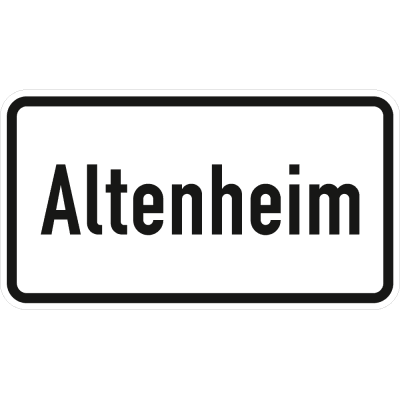Altenheim - Verkehrsschild VZ 1012-52 Altenheim - Verkehrsschild VZ 1012-52