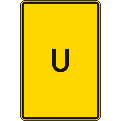 Ankündigung oder Fortsetzung der Umleitung, ohne Pfeilsymbol - Verkehrsschild VZ 455.1-50 Ankündigung oder Fortsetzung der Umleitung, ohne Pfeilsymbol - Verkehrsschild VZ 455.1-50