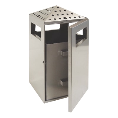 Abfalleimer inkl. Ascher PYRAMIDE - Inhalt 75 Liter