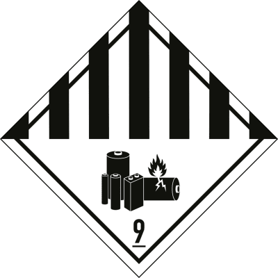 Gefahrgutetiketten Klasse 9 - Lithium Battery