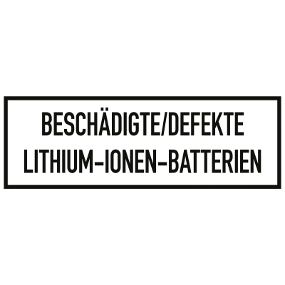 Beschädigte/Defekte Lithium-Ionen-Batterien Beschädigte/Defekte Lithium-Ionen-Batterien