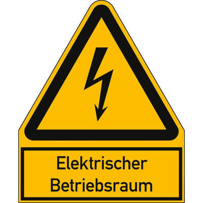 Kombischild Elektrischer Betriebsraum (ISO 7010) Kombischild Elektrischer Betriebsraum (ISO 7010)