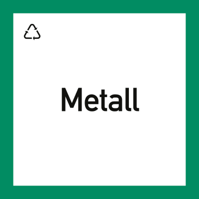 Wertstoffkennzeichnung "Metall" Wertstoffkennzeichnung "Metall"