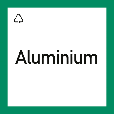 Wertstoffkennzeichnung "Aluminium" Wertstoffkennzeichnung "Aluminium"