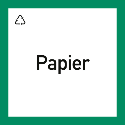 Wertstoffkennzeichnung "Papier"