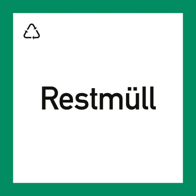 Wertstoffkennzeichnung "Restmüll" Wertstoffkennzeichnung "Restmüll"