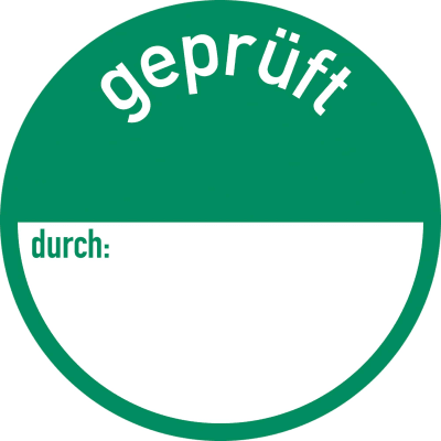 Qualitätskennzeichnung - geprüft durch Qualitätskennzeichnung - geprüft durch