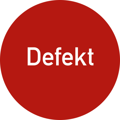 Qualitätskennzeichnung - Defekt Qualitätskennzeichnung - Defekt