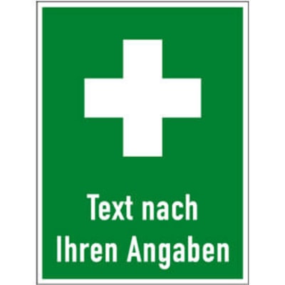 Erste Hilfe mit Text nach Ihren Angaben Erste Hilfe mit Text nach Ihren Angaben