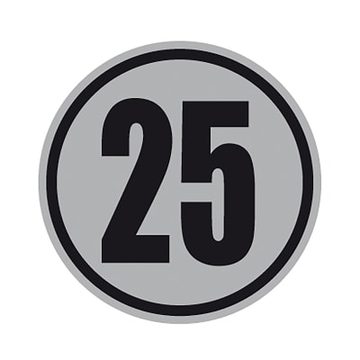 Geschwindigkeitsschilder 25 km/h Geschwindigkeitsschilder 25 km/h