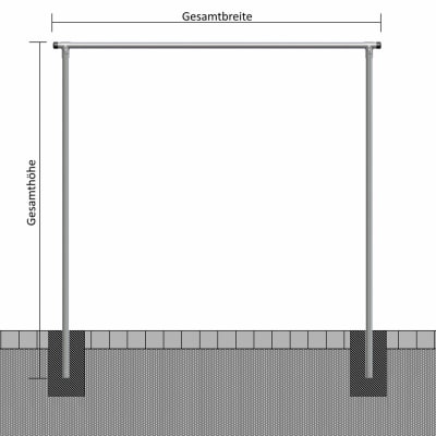 Teppichklopfgerüst, Ø 48 oder 60 mm Teppichklopfgerüst, Ø 48 oder 60 mm