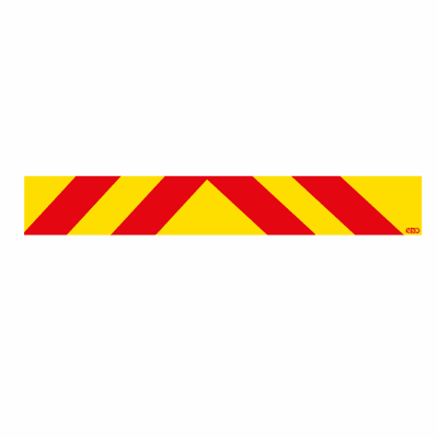 Heckmarkierung zur Vollmarkierung von Lkw-Zugmaschinen Heckmarkierung zur Vollmarkierung von Lkw-Zugmaschinen