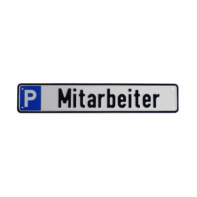 Schild Mitarbeiterparkplatz Schild Mitarbeiterparkplatz