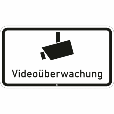 Videoüberwachung - Verkehrsschild VZ 2841