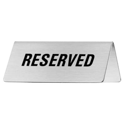 Tischschild - Reserved Tischschild - Reserved