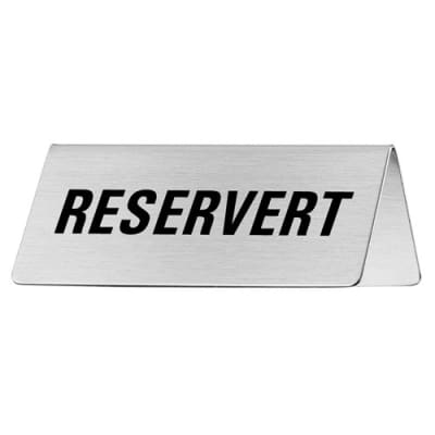 Tischschild - Reservert Tischschild - Reservert