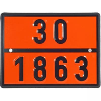 Warntafel für Düsenkraftstoff Warntafel für Düsenkraftstoff