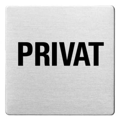 Textschild - Privat (ecken abgerundet) Textschild - Privat (ecken abgerundet)