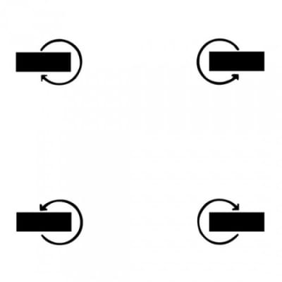 4 Lenkrollen 4 Lenkrollen