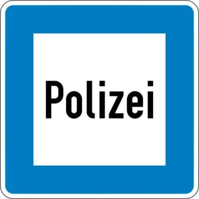 Autobahn-Hinweisschild Polizei VZ 363 Autobahn-Hinweisschild Polizei VZ 363
