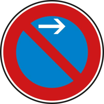 Schild Eingeschränktes Haltverbot Anfang - VZ 286-21 Schild Eingeschränktes Haltverbot Anfang - VZ 286-21