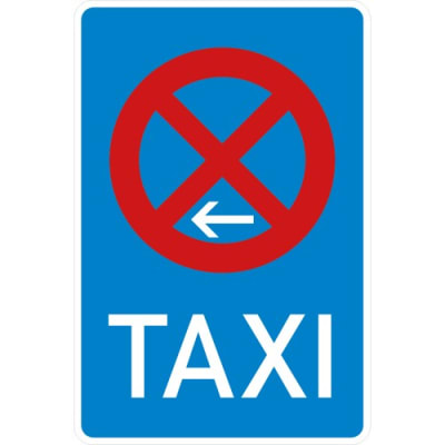 Taxistand-Schild VZ 229-11 Taxenstand Ende Taxistand-Schild VZ 229-11 Taxenstand Ende
