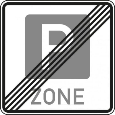 Verkehrszeichen 314.2 - Schild Parkraumbewirtschaftung