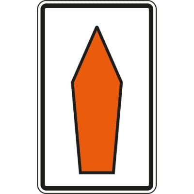 Umlenkungspfeil - geradeaus VZ 4671-30 Umlenkungspfeil - geradeaus VZ 4671-30