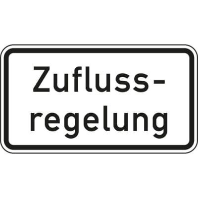 Zusatzschild Zuflussregelung Zusatzzeichen VZ 1012-37 Zusatzschild Zuflussregelung Zusatzzeichen VZ 1012-37