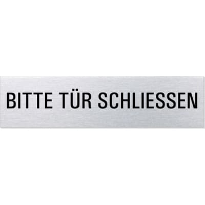 Textschild - Bitte Tür schließen (eckig) Textschild - Bitte Tür schließen (eckig)