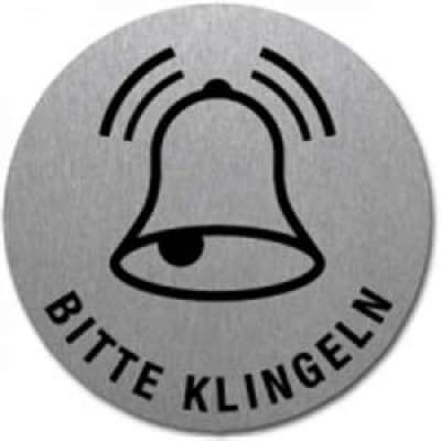 Textschild+Symbol - Bitte klingeln (Motiv 2)