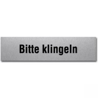 Textschild - Bitte klingeln (eckig) Textschild - Bitte klingeln (eckig)
