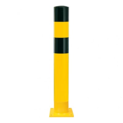 Rammschutz-Poller WACHTWERK X® XL schwarz gelb aus Stahl Rammschutz-Poller WACHTWERK X® XL schwarz gelb aus Stahl