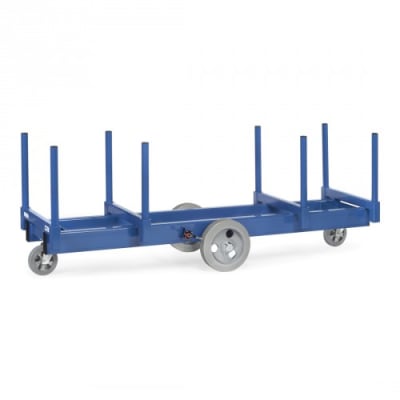 Langmaterial-Wagen mit 2 Materialmulden - Tragkraft 2000 / 3000 kg