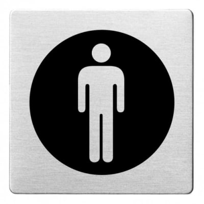 Piktogramm - Herren (ecken abgerundet/schwarz) Piktogramm - Herren (ecken abgerundet/schwarz)
