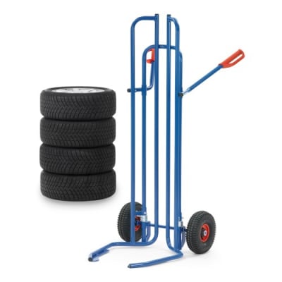 Reifenkarre mit Spreiz-Aufnahmen aus Stahlrohr - Tragkraft 200 kg Reifenkarre mit Spreiz-Aufnahmen aus Stahlrohr - Tragkraft 200 kg