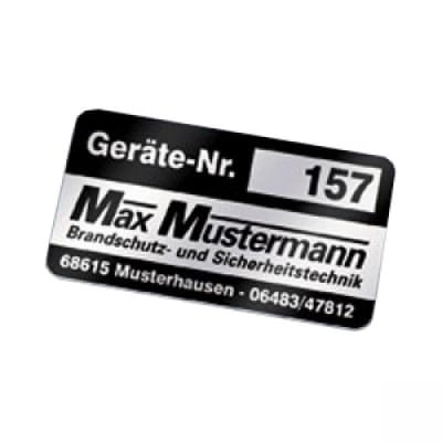 Nummerierte Inventaretiketten auf Rolle, silber, selbstklebend Nummerierte Inventaretiketten auf Rolle, silber, selbstklebend