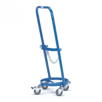 Stahlflaschenwagen für 1x 11 l/kg Flasche - Tragkraft 80 kg Stahlflaschenwagen für 1x 11 l/kg Flasche - Tragkraft 80 kg