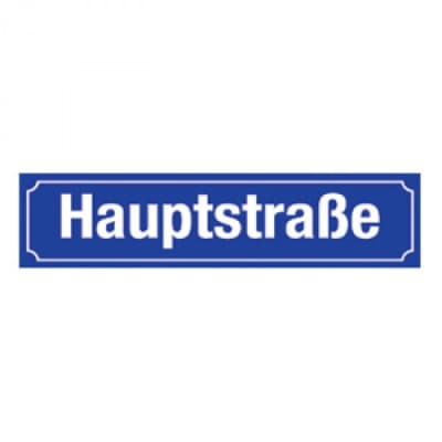 Straßennamenschild für Alu-Hohlkastenprofil