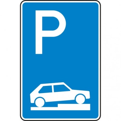 Verkehrszeichen 315-75 Parken auf Gehwegen Schild Verkehrszeichen 315-75 Parken auf Gehwegen Schild
