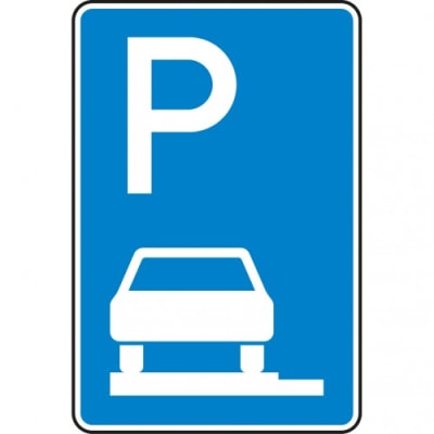 Verkehrszeichen 315-60 Parken auf Gehwegen Schild