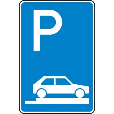 Verkehrszeichen 315-85 Parken auf Gehwegen Schild Verkehrszeichen 315-85 Parken auf Gehwegen Schild