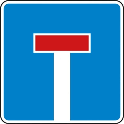 Sackgassenschild VZ 357 | Verkehrsschild Sackgasse