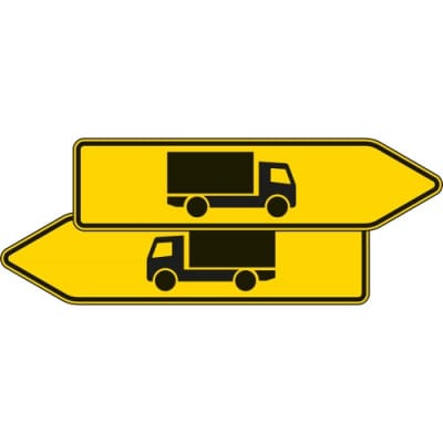 VZ 421-40 Wegweiser für KFZ über 3,5 t VZ 421-40 Wegweiser für KFZ über 3,5 t