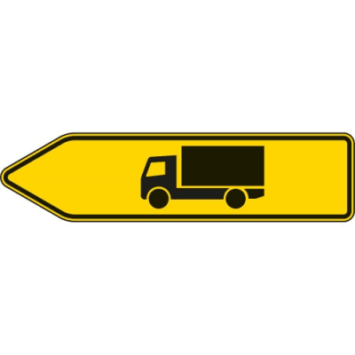 Pfeilwegweiser für KFZ über 3,5 t VZ 421-10 Pfeilwegweiser für KFZ über 3,5 t VZ 421-10