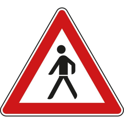 VZ 133-10: StVO-Verbotsschild Fußgänger