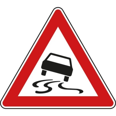 VZ 114 Schleudergefahr- Verkehrsschild VZ 114 Schleudergefahr- Verkehrsschild